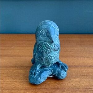 vintage Inuit soapstone owl carving. 
Aarovark 1972